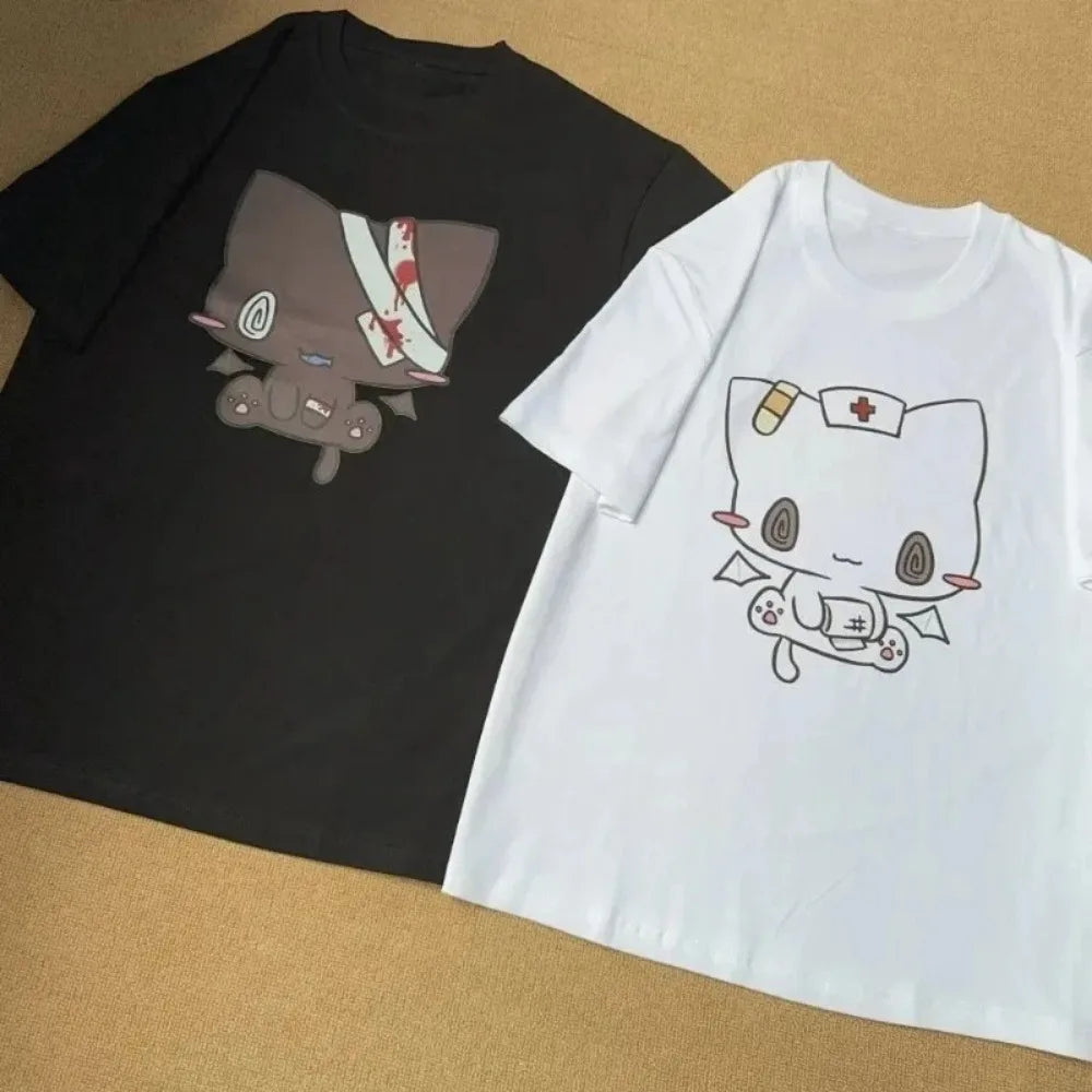 Cartoon Printed Funny Couples Sweet Y2k Harajuku