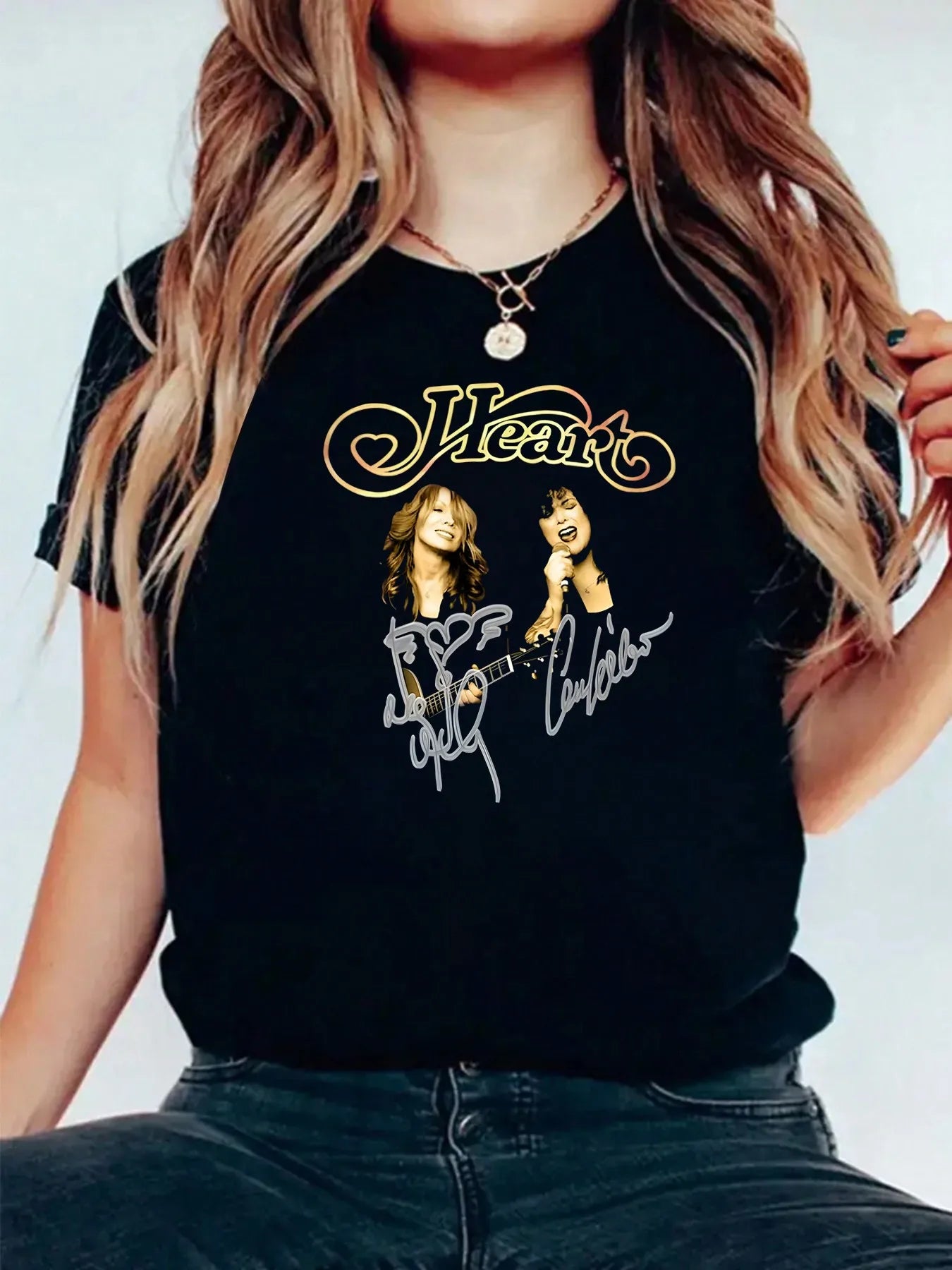 Heart Band Vintage Graphic T-Shirt