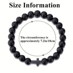 Men's Natural Stone Prayer Bracelet