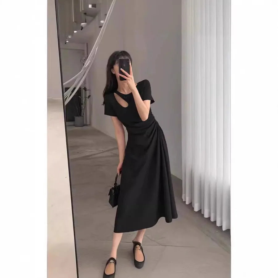 French Temperament Hepburn Style Dress