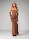 Elegant Strapless Mermaid Evening Gown
