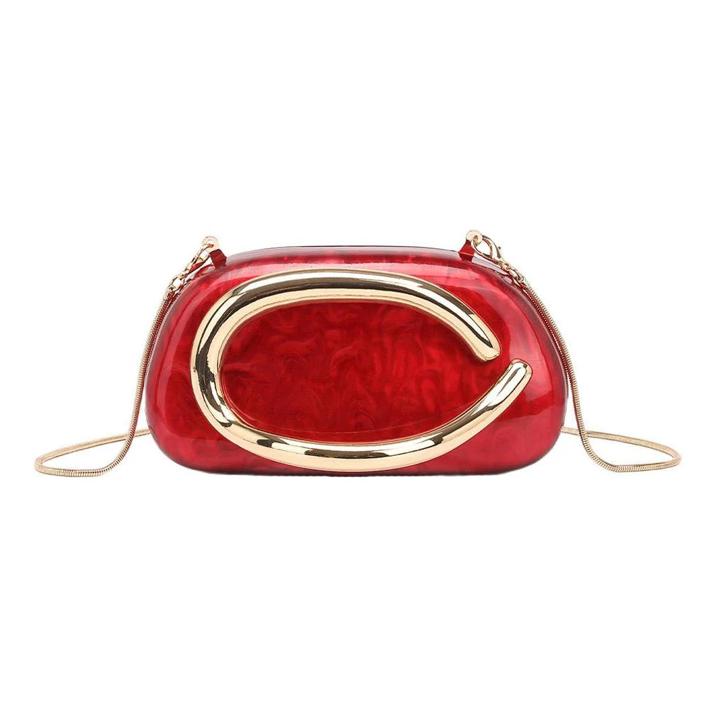 Handbag Metal Luxury Clutch