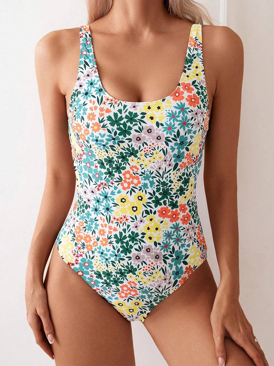 Floral One Piece Swimsuit