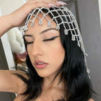 Stonefans Mesh Hair Accessories Luxury Designer for Women Girl Ornaments 1920s Gatsby Gift Forehead Wedding Headpiece Bride 2024