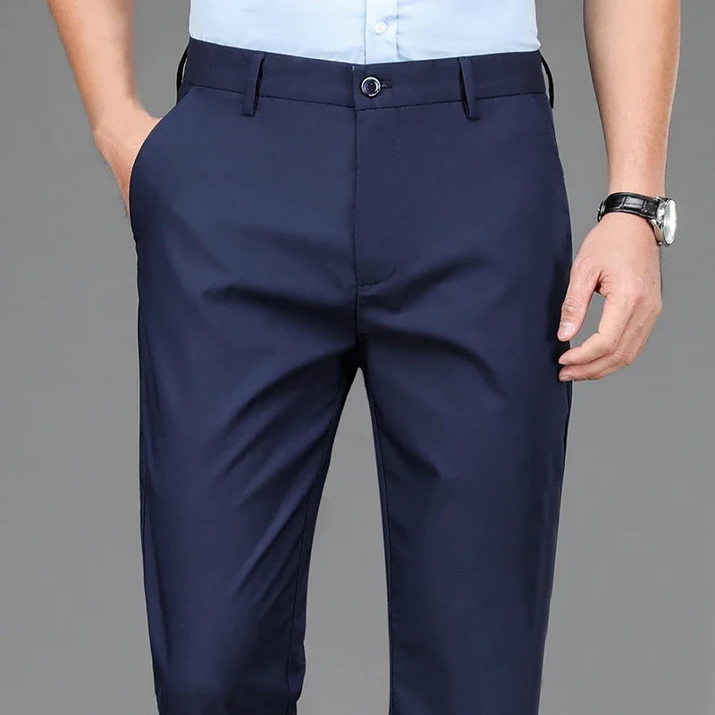 Casual Men's Trousers Quick Dry Suit Pants