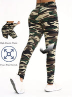Yoga Pants High‑Waist Camouflage