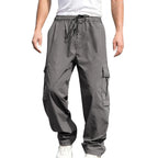Loose Cargo Pants Drawstring Waist