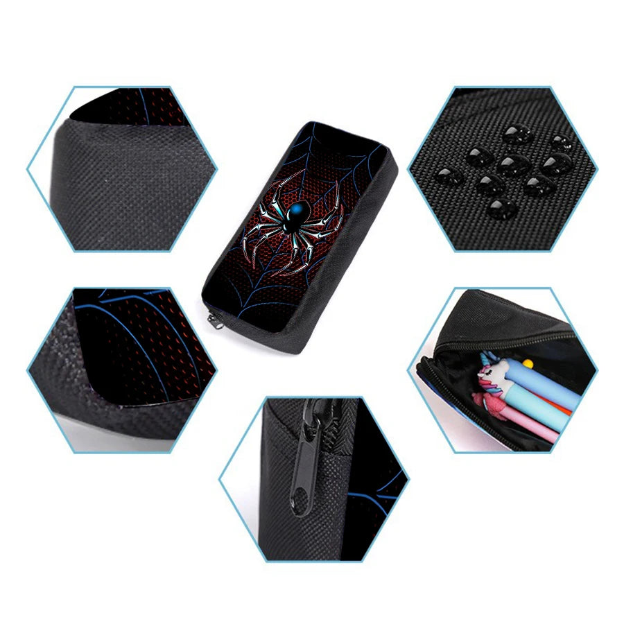 Spider Pattern Three Piece Set Backpack