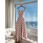Cami Straps Casual Flared Long Dress