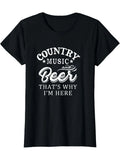 Country Music And Beer Shirt