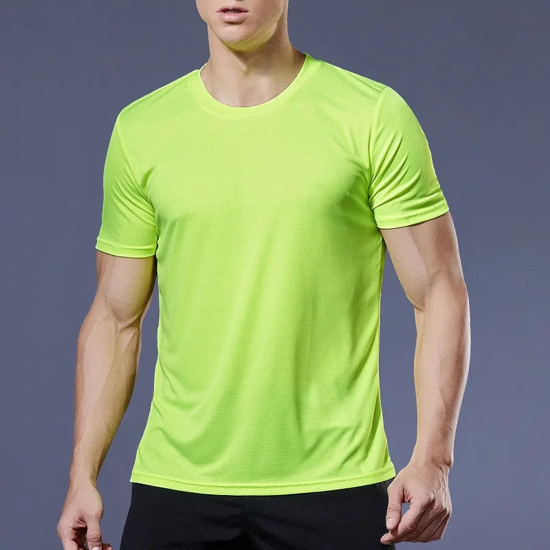Breathable fast drying running short sleeve T-shirt