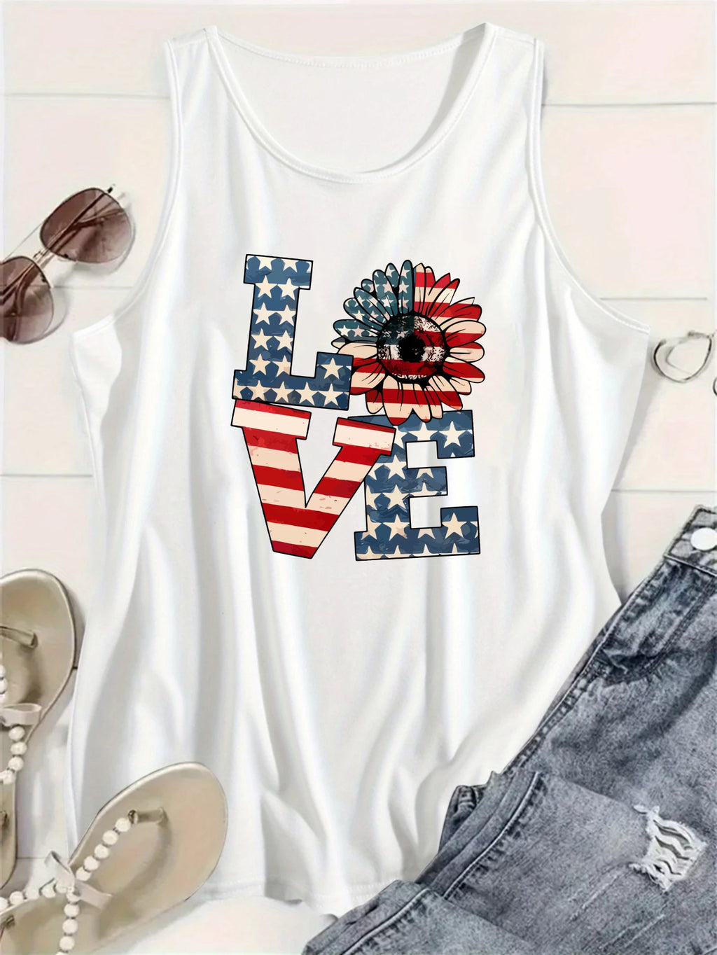 Independence Day Women's Plus Size top,