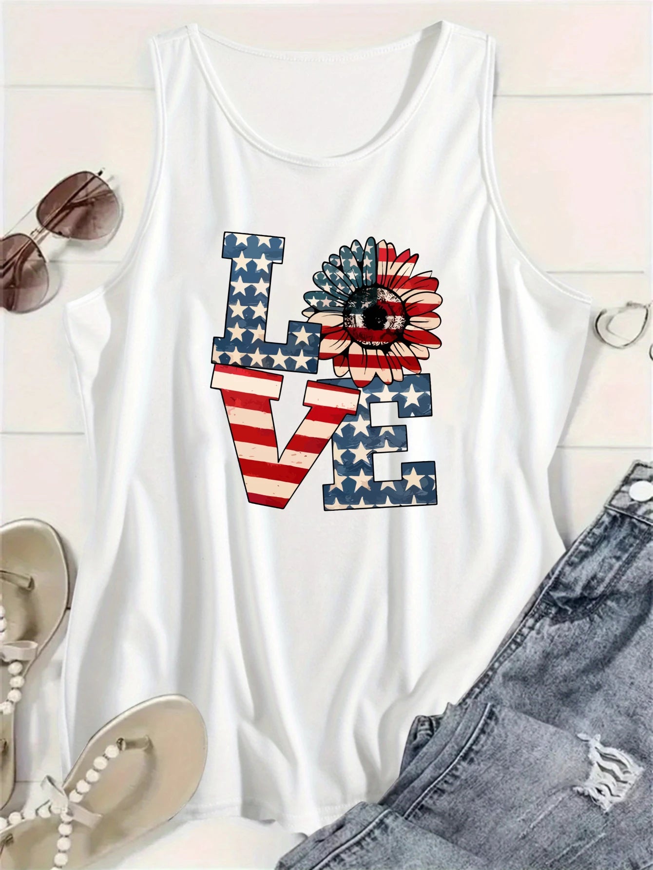 Independence Day Women's Plus Size top,