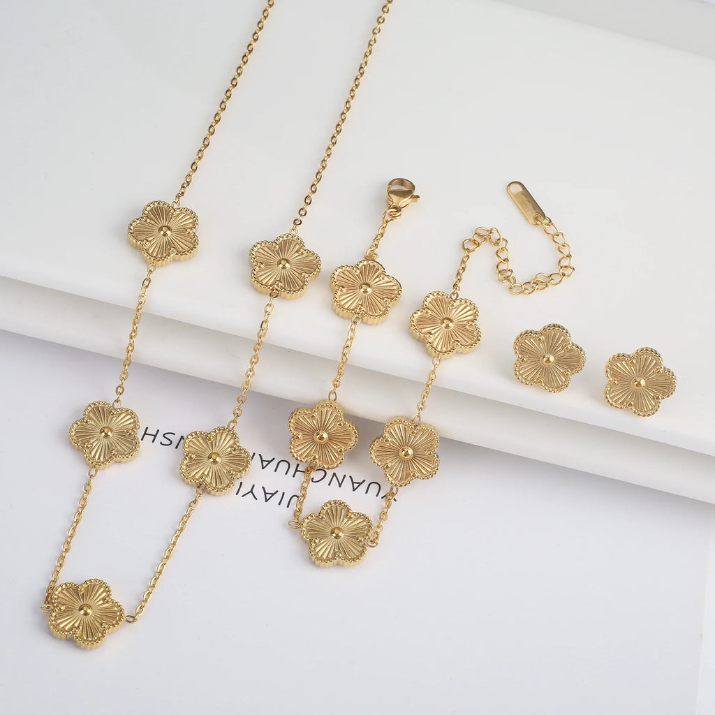 Stainless Steel Five Leaf Flower Petal