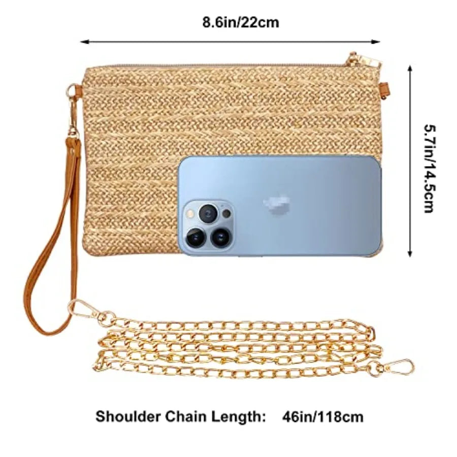 Straw Clutch Purses