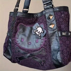 Hello Kitty Gothic Vintage Purple Handbag