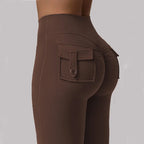 Yoga Tummy-Control Wide-Leg Leggings