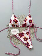 2pcs Retro Floral Bikini