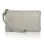 Genuine Leather Wristlet Clutch