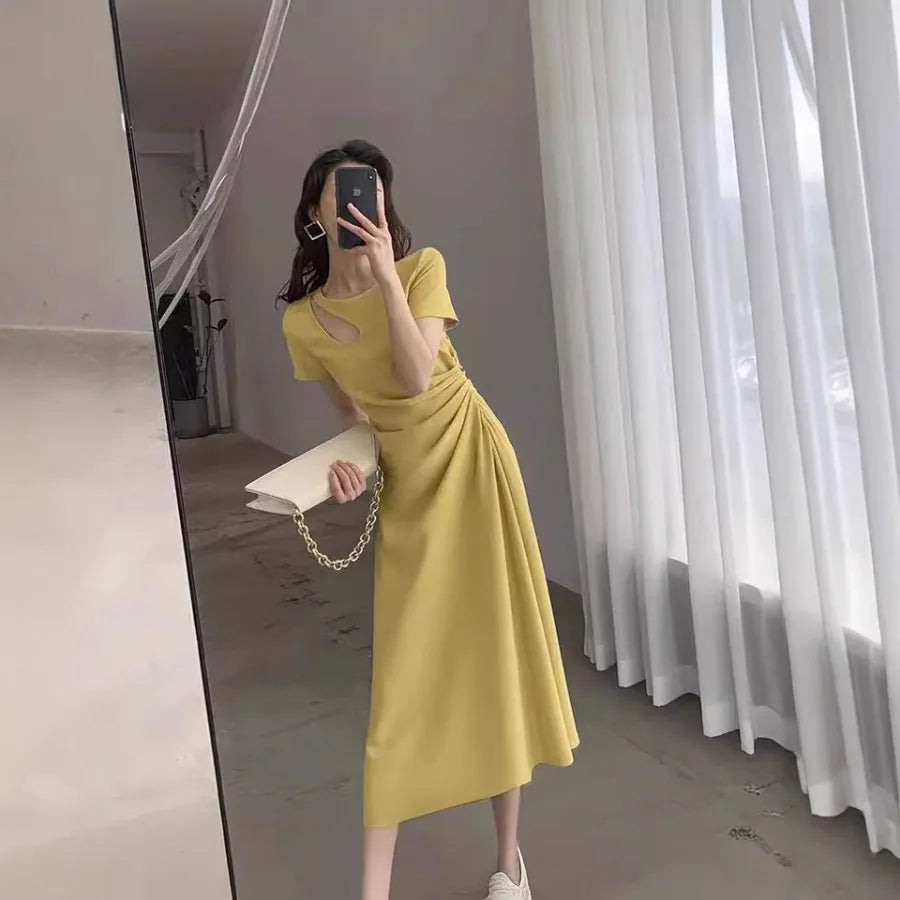 French Temperament Hepburn Style Dress