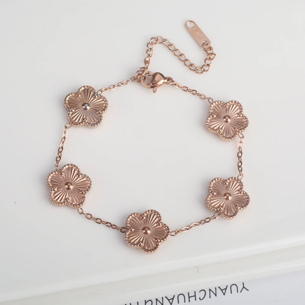 Stainless Steel Five Leaf Flower Petal