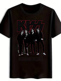 KISS Rock Band Graphic Print T-Shirt