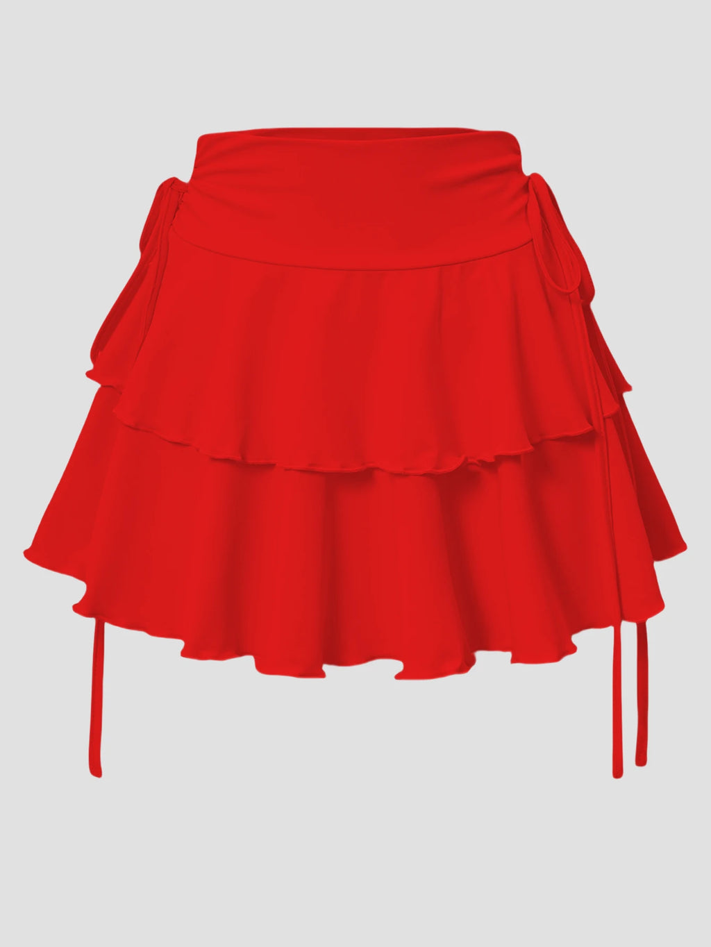 Slim Fit Elastic Waist Short Skirt