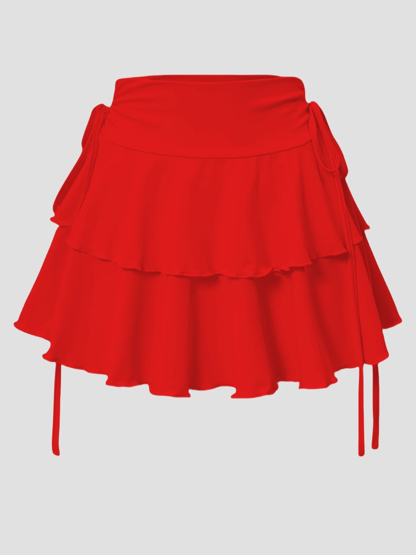 Slim Fit Elastic Waist Short Skirt