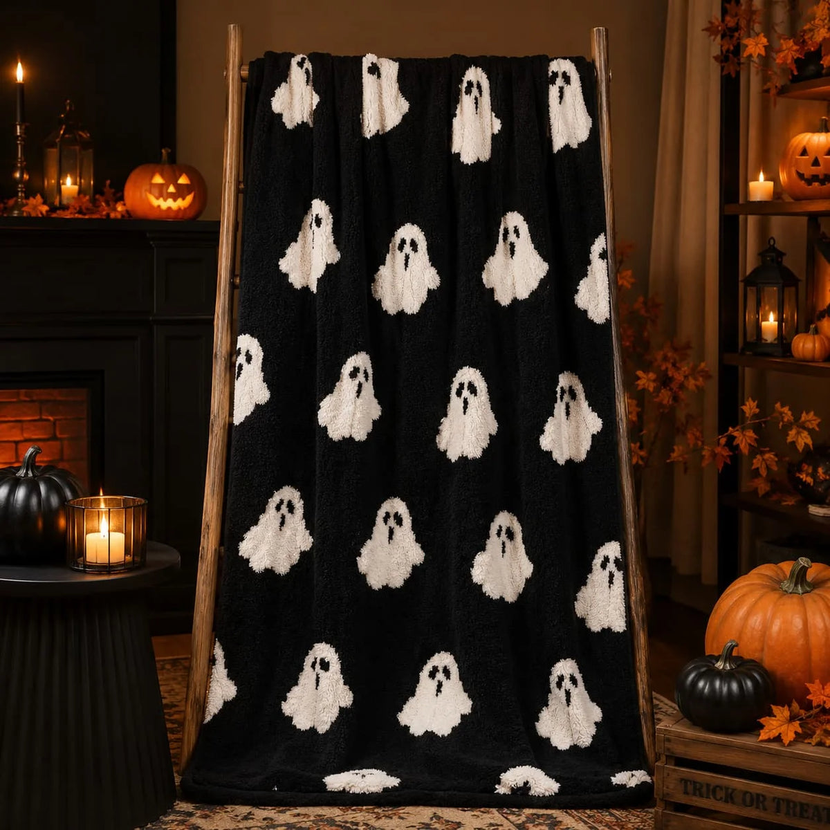 Halloween Ghost Throw Blanket