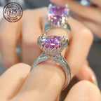 925 Sterling Silver Oval Light Amethyst Rings