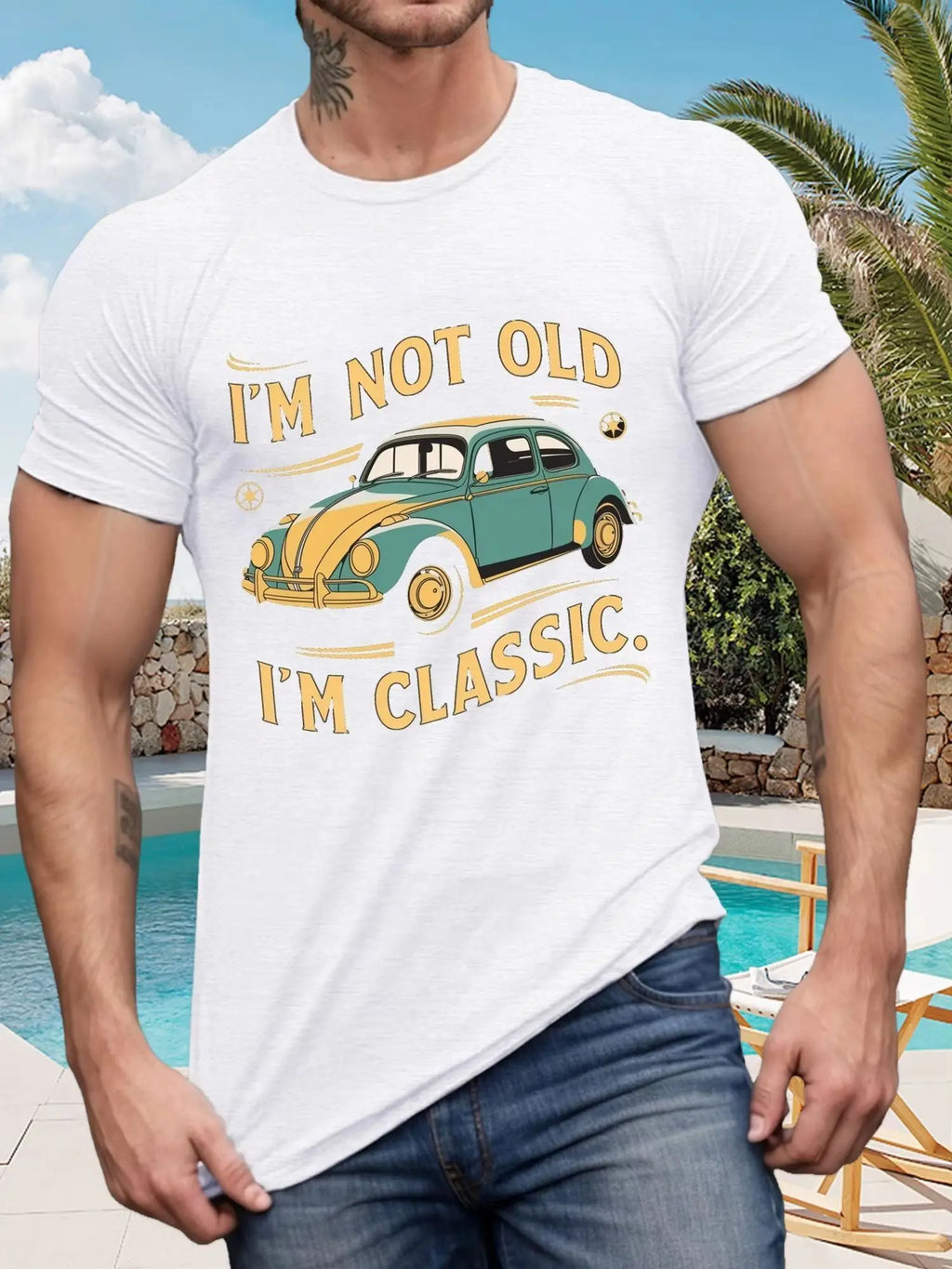 Cotton Loose Print Short-sleeved shirt
