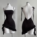 Backless Lace Up