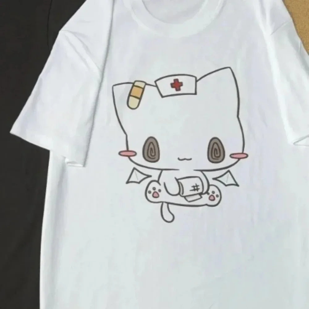 Cartoon Printed Funny Couples Sweet Y2k Harajuku
