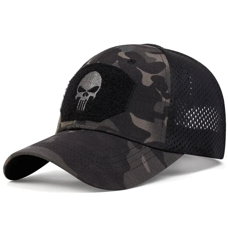 Unisex Skull Breathable Baseball Caps