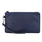 Genuine Leather Wristlet Clutch