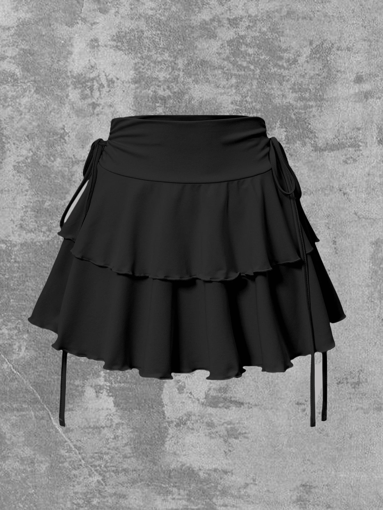 Slim Fit Elastic Waist Short Skirt