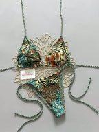 2pcs Retro Floral Bikini