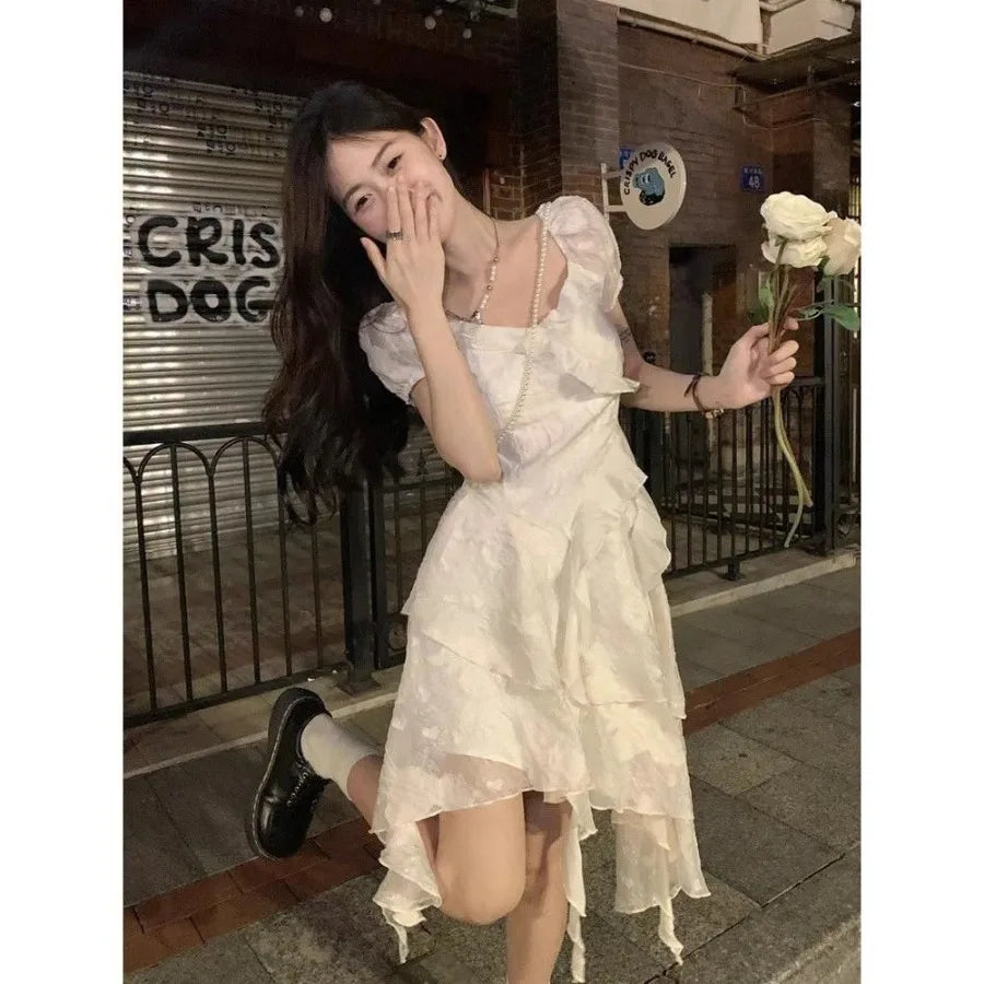 French First Love Irregular Princess Dress