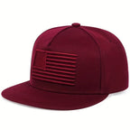 Unisex US Flag Embroidered Hat