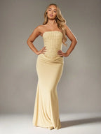 Elegant Strapless Mermaid Evening Gown