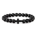 Men's Natural Stone Prayer Bracelet