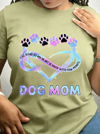 Dog Mom Paw Prints Heart