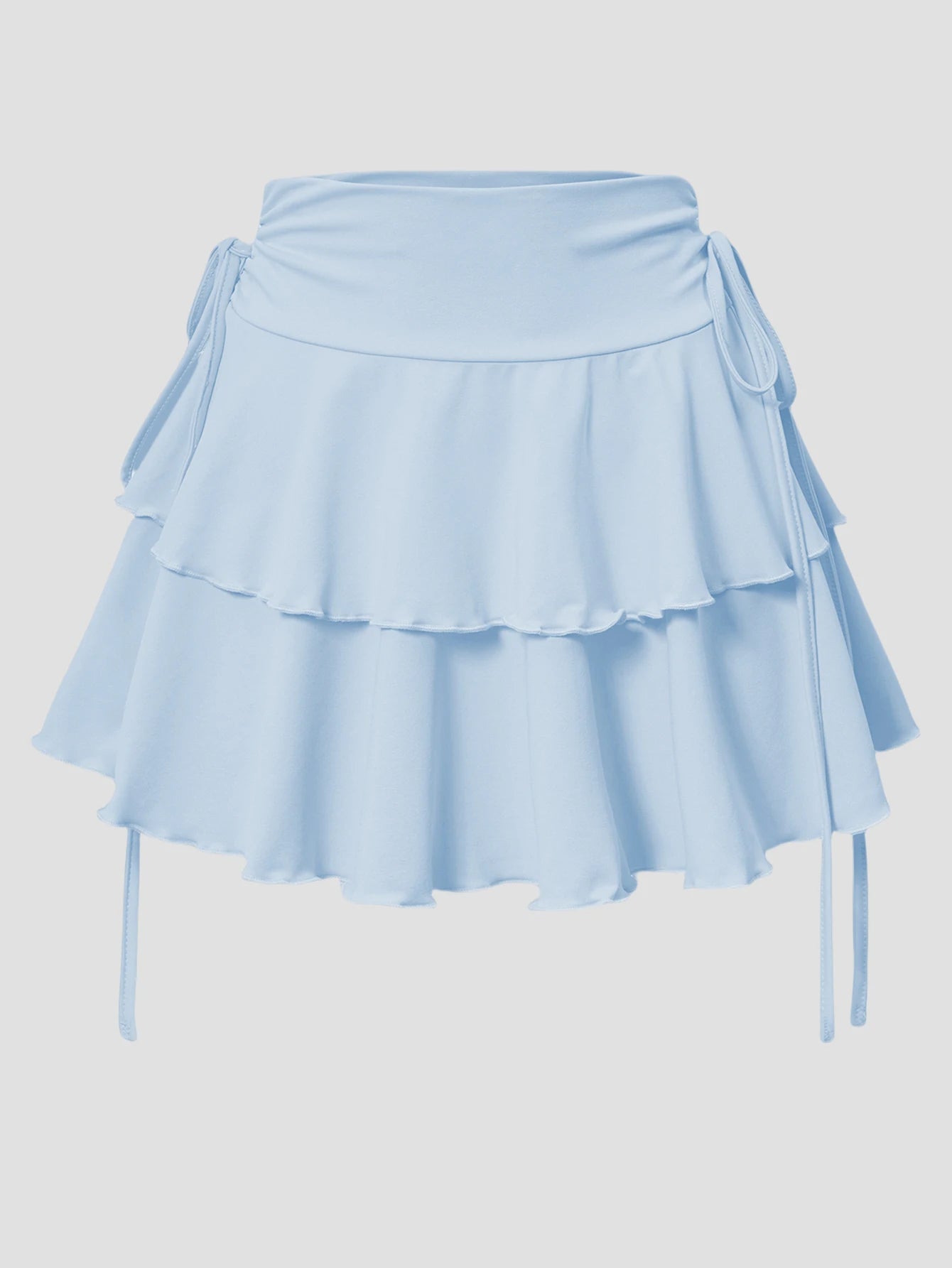 Slim Fit Elastic Waist Short Skirt