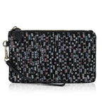 Genuine Leather Wristlet Clutch