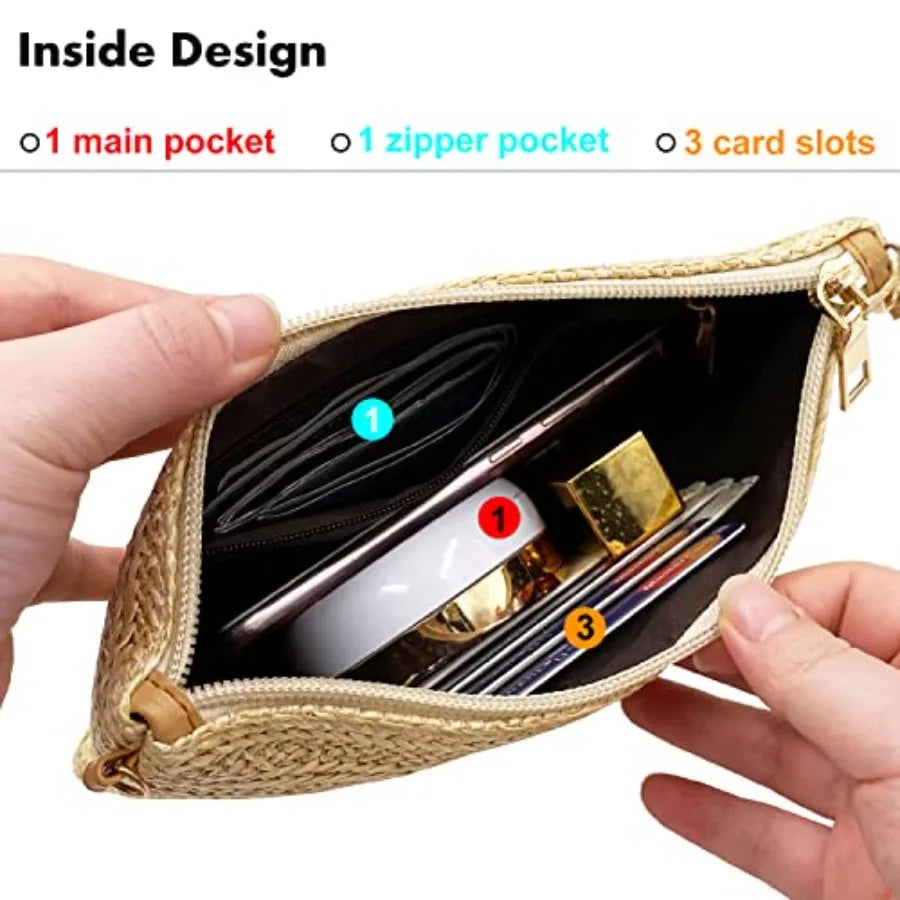 Straw Clutch Purses