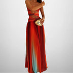 Gradient Color Long Dress
