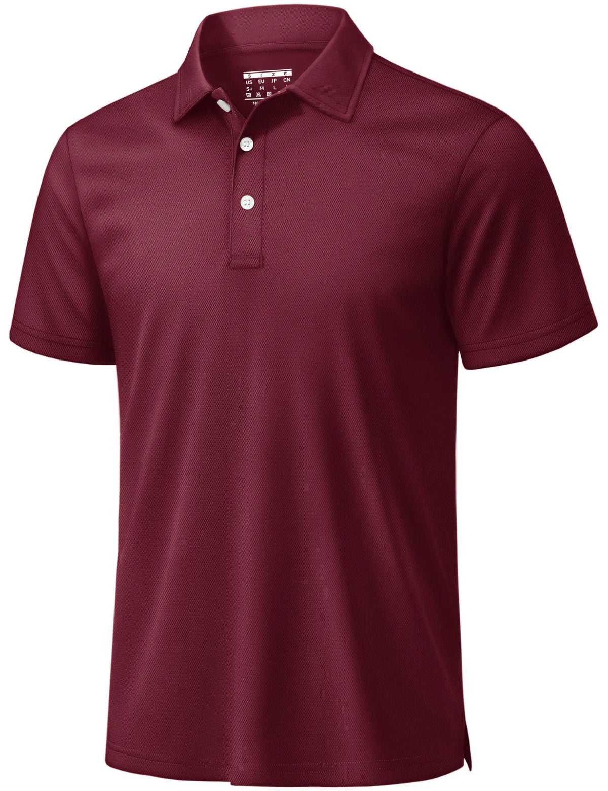 Men's 3 Buttons Polo Shirts Short Sleeve Quick Dry Golf Shirt Performance Polo with Collar Casual Work Athletic T-Shirt