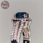 925 Sterling Silver Platinum Plated Ring