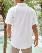 Linen Short Sleeve Button Shirt