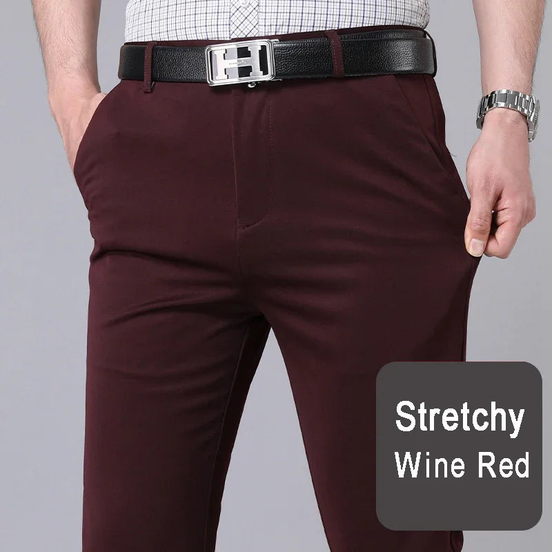 Casual Men's Trousers Quick Dry Suit Pants